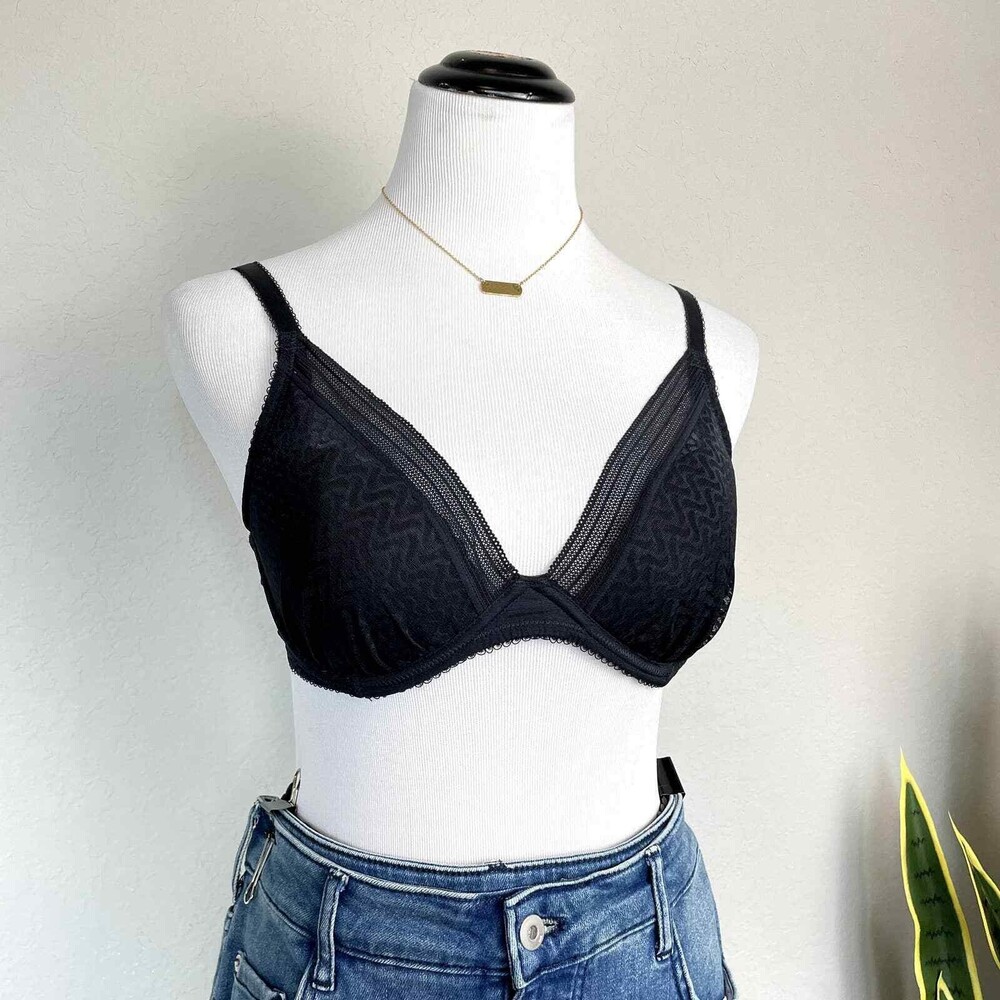 Wacoal Black Lace Bra Size 34D